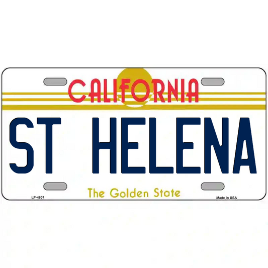 St Helena California Metal Sign