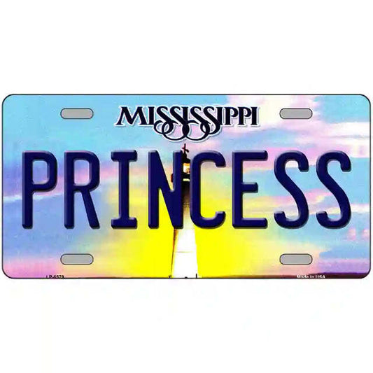 Princess Mississippi Metal Sign