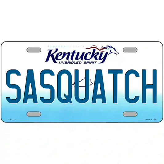 Sasquatch Kentucky Metal Sign