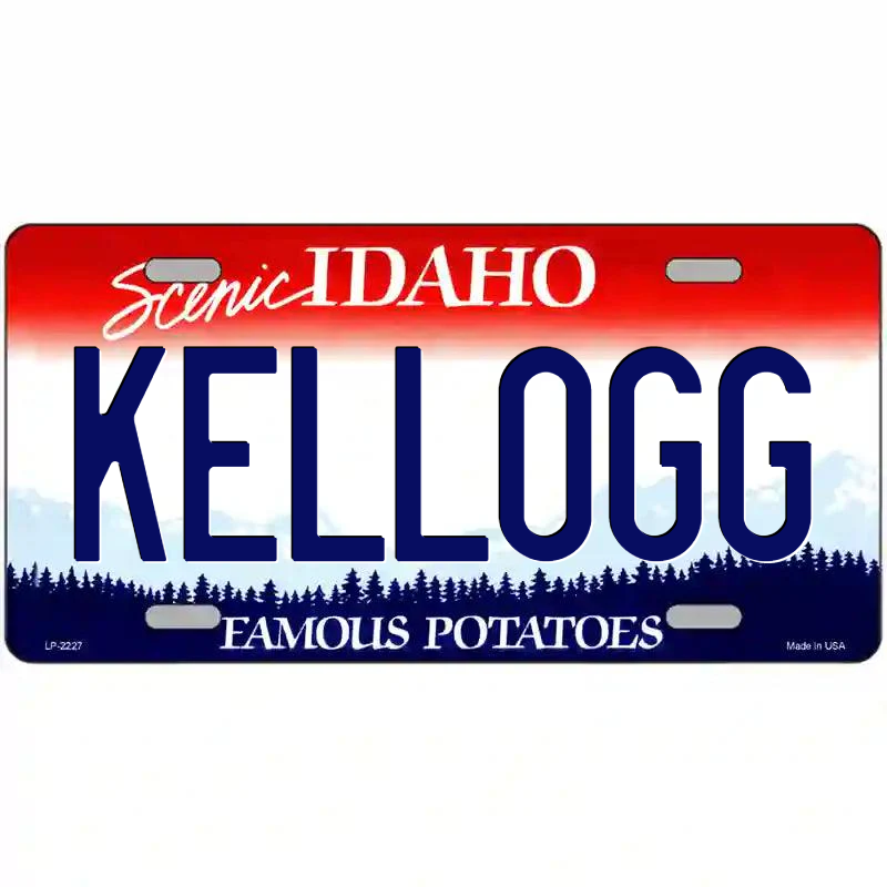 Kellogg Idaho Metal Sign