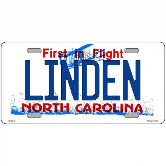 Linden North Carolina Metal Sign