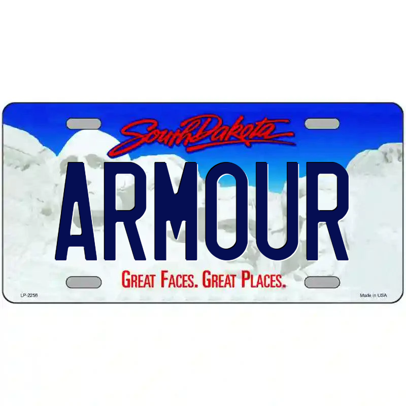 Armour South Dakota Metal Sign