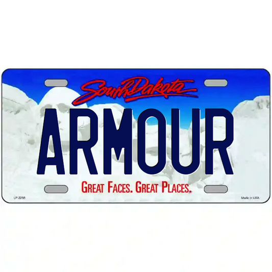 Armour South Dakota Metal Sign