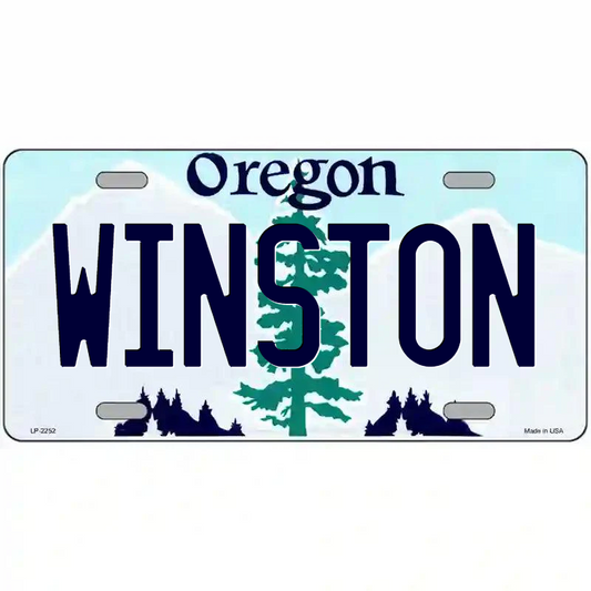 Winston Oregon Metal Sign