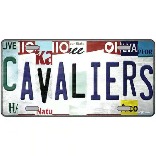 Cavaliers Strip Art Metal Sign