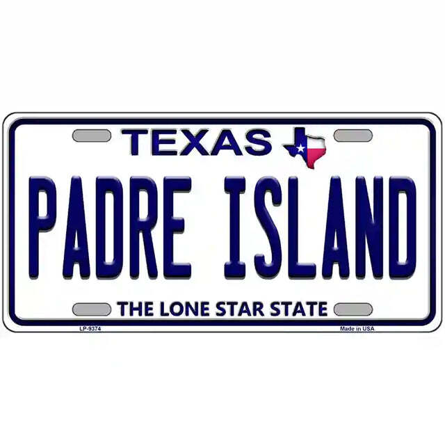 Padre Island Texas Metal Sign
