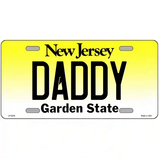 Daddy New Jersey Metal Sign