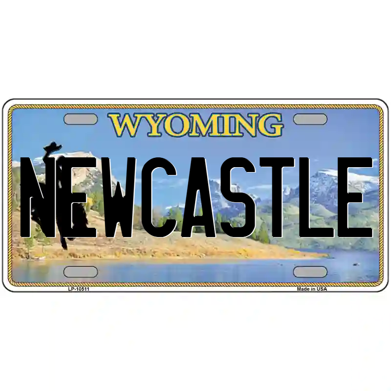 Newcastle Wyoming Metal Sign