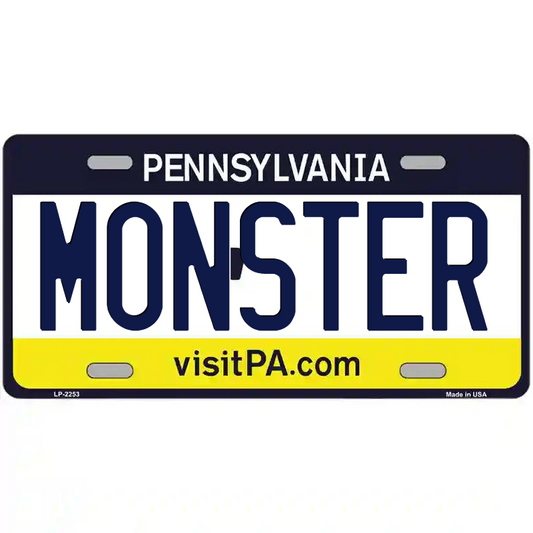 Monster Pennsylvania Metal Sign