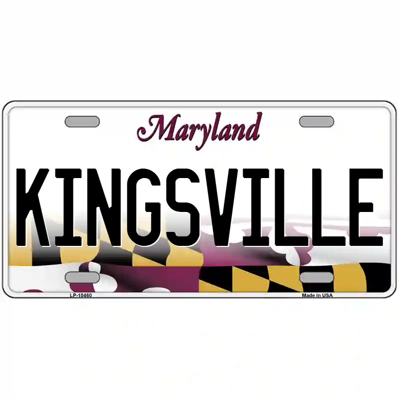 Kingsville Maryland Metal Sign