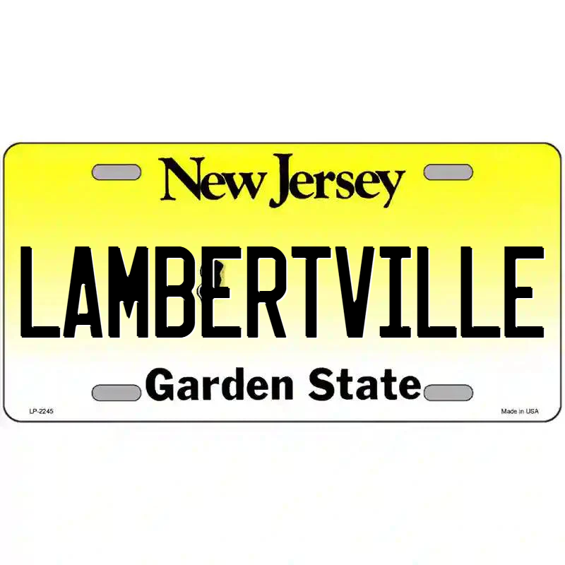 Lambertville New Jersey Metal Sign