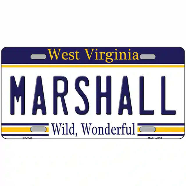 Marshall West Virginia Metal Sign