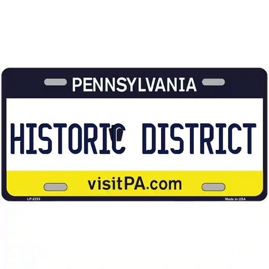 Historic District Pennsylvania Metal Sign