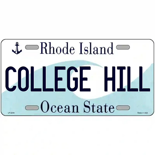 College Hill Rhode Island Metal Sign