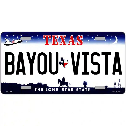 Bayou Vista Texas Metal Sign
