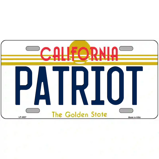 Patriot California Metal Sign