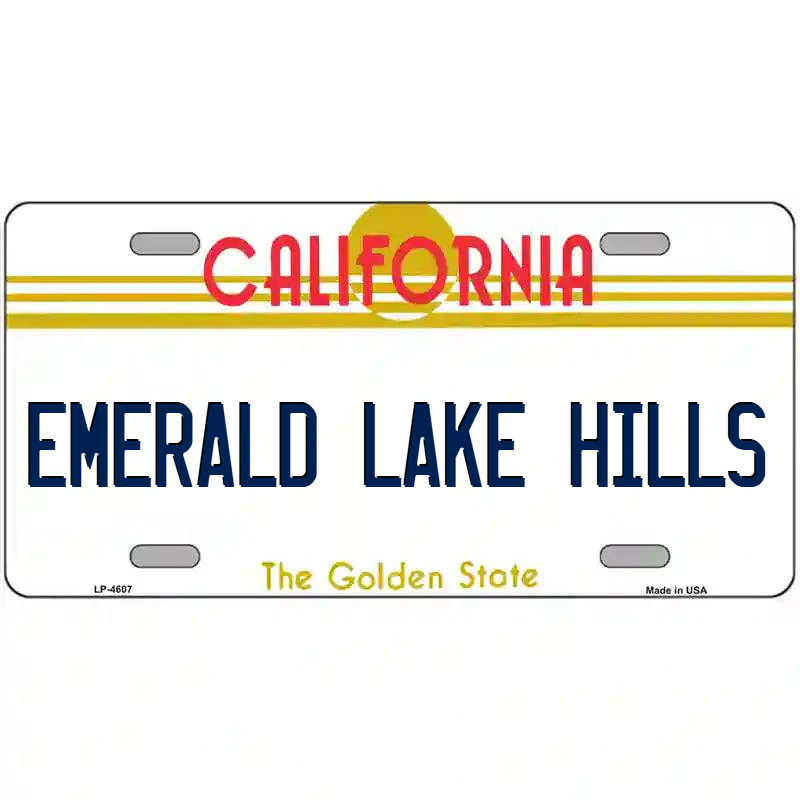 Emerald Lake Hills California Metal Sign