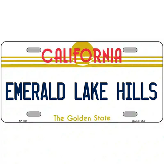 Emerald Lake Hills California Metal Sign