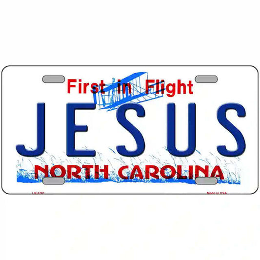 Jesus North Carolina Metal Sign