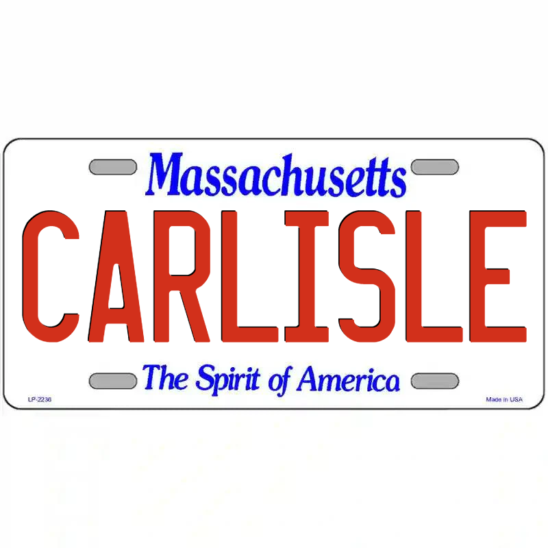 Carlisle Massachusetts Metal Sign