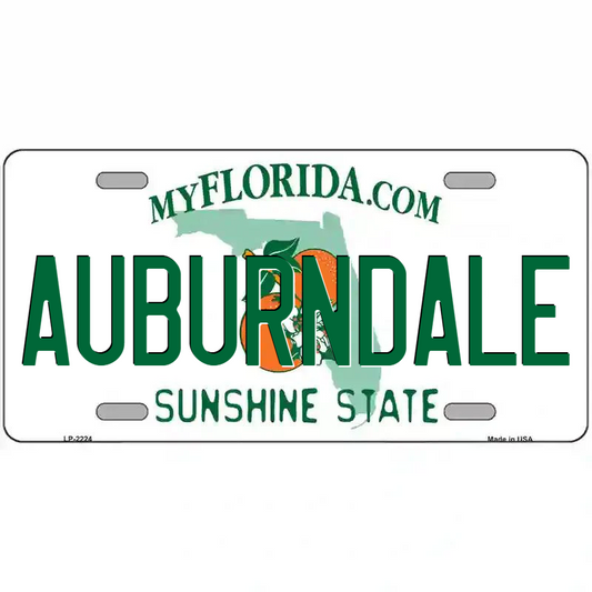 Auburndale Florida Metal Sign
