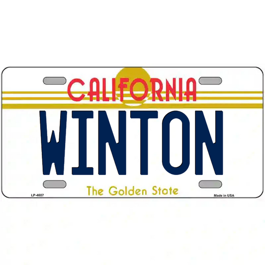 Winton California Metal Sign