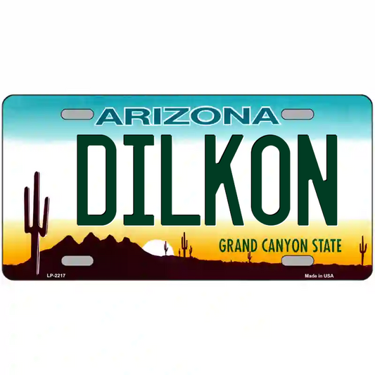 Dilkon Arizona Metal Sign