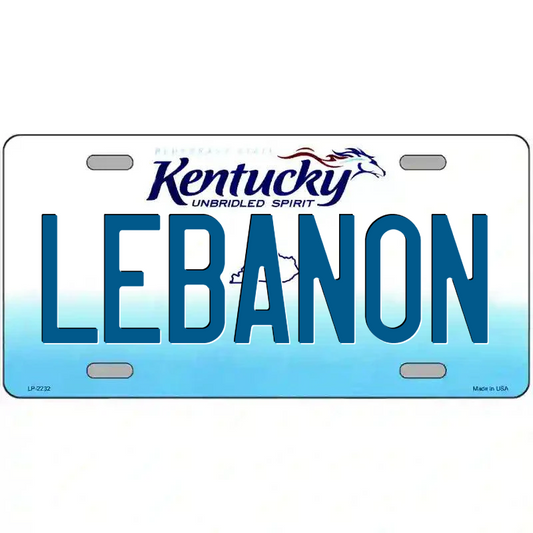 Lebanon Kentucky Metal Sign