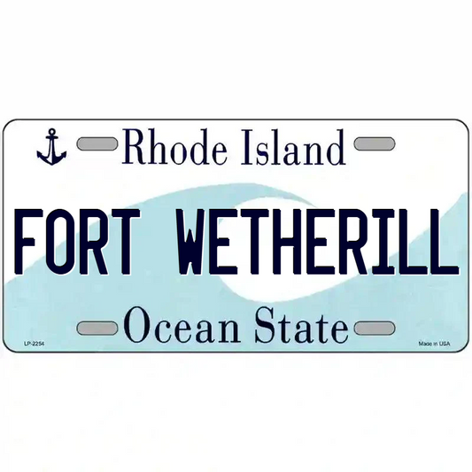 Fort Wetherill Rhode Island Metal Sign
