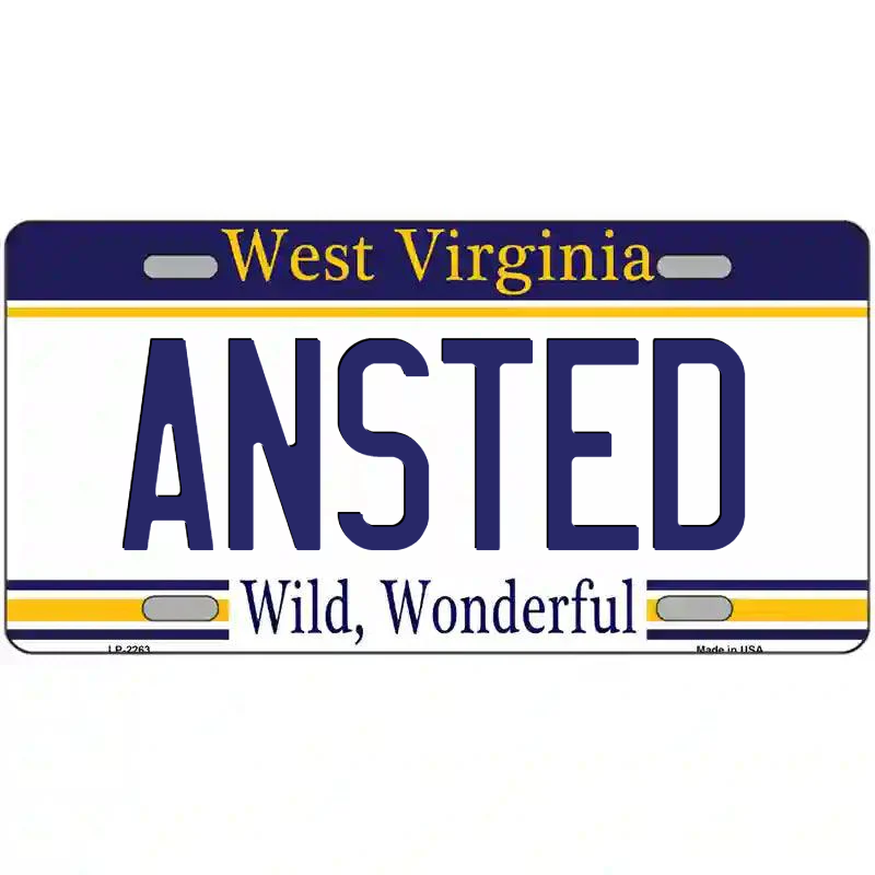 Ansted West Virginia Metal Sign