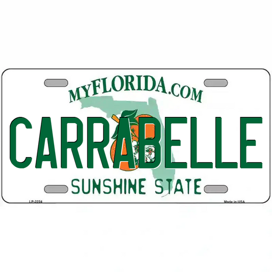 Carrabelle Florida Metal Sign