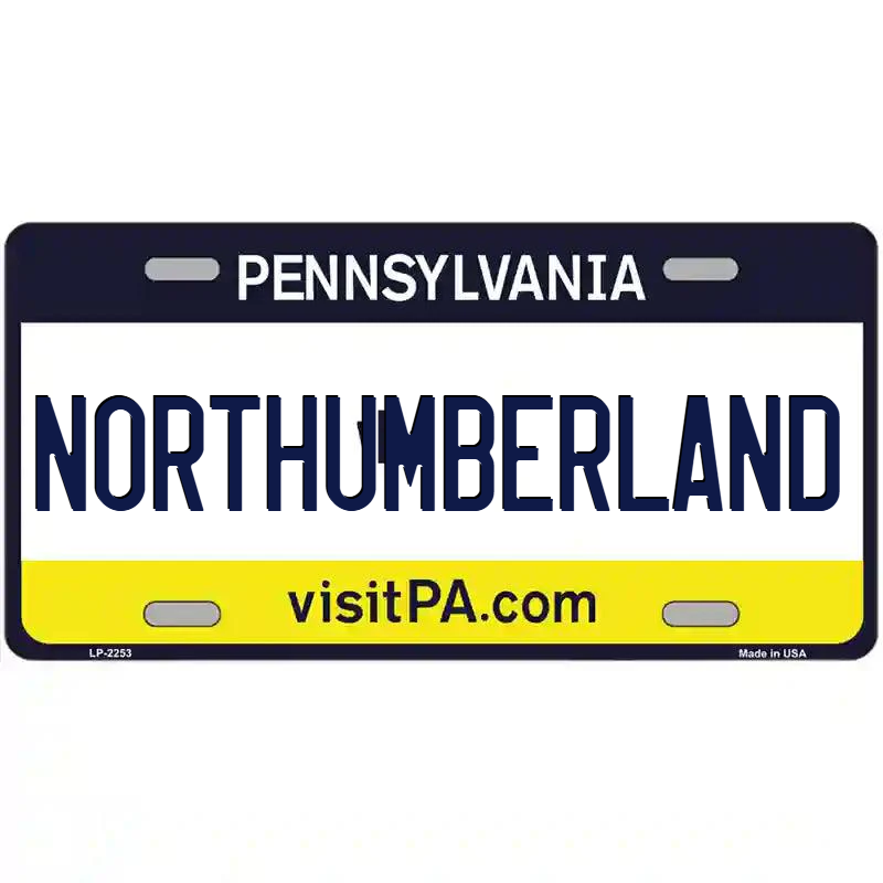Northumberland Pennsylvania Metal Sign