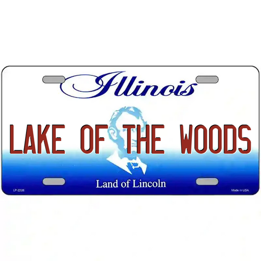Lake of the Woods Illinois Metal Sign