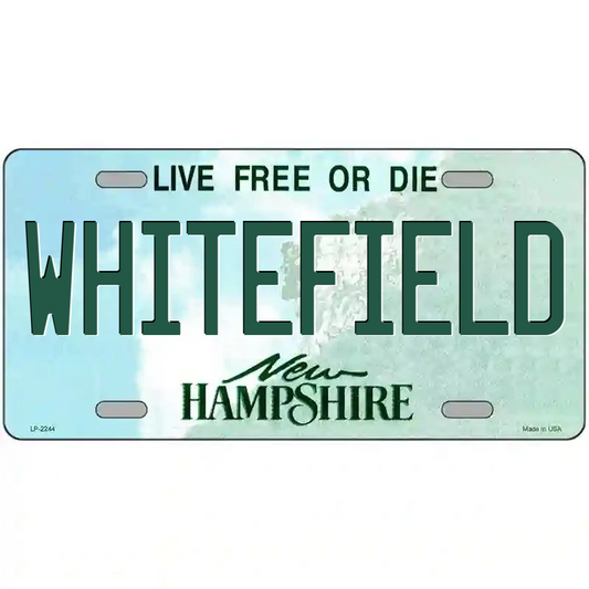 Whitefield New Hampshire Metal Sign
