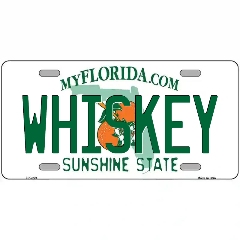 Whiskey Florida Metal Sign