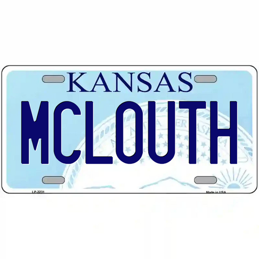 McLouth Kansas Metal Sign