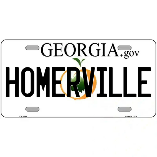 Homerville Georgia Metal Sign