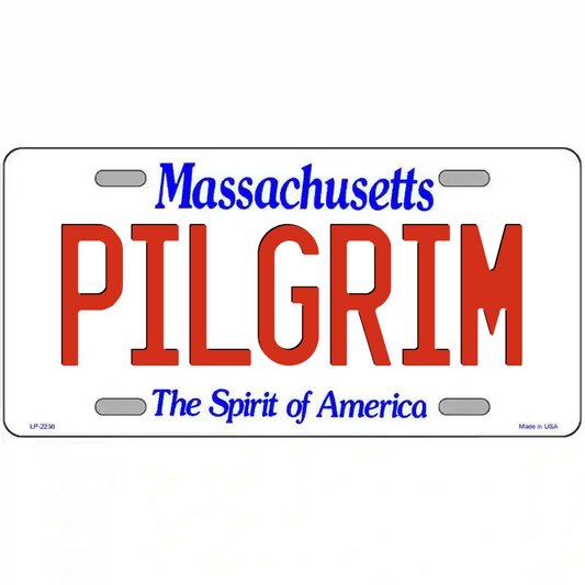 Pilgrim Massachusetts Metal Sign