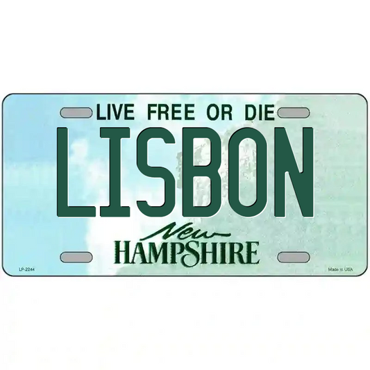 Lisbon New Hampshire Metal Sign