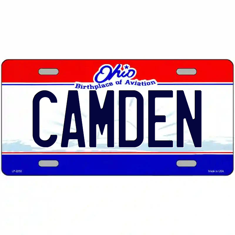 Camden Ohio Metal Sign