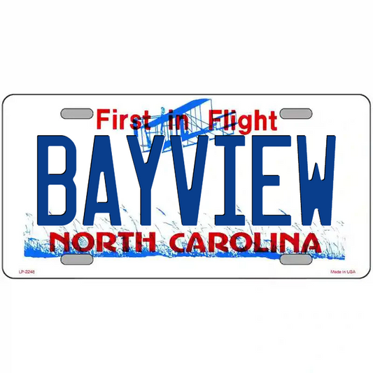 Bayview North Carolina Metal Sign