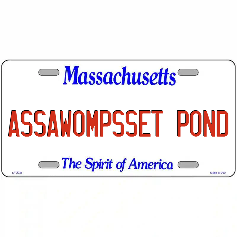 Assawompssett Massachusetts Metal Sign