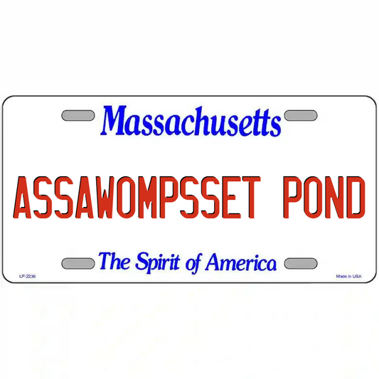 Assawompssett Massachusetts Metal Sign