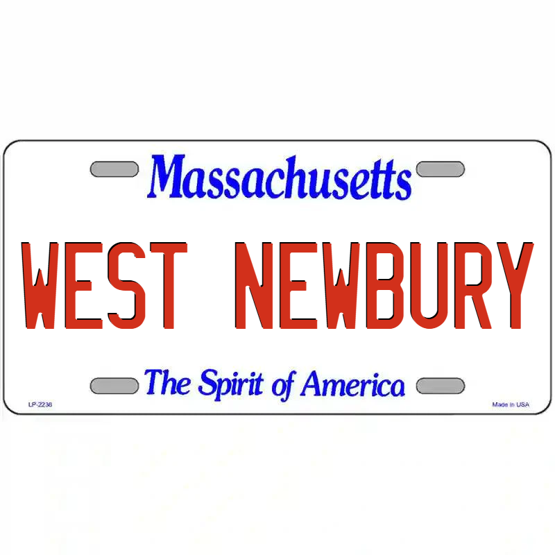 West Newbury Massachusetts Metal Sign