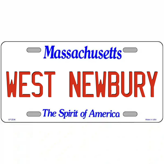 West Newbury Massachusetts Metal Sign