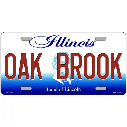 Oak Brook Illinois Metal Sign