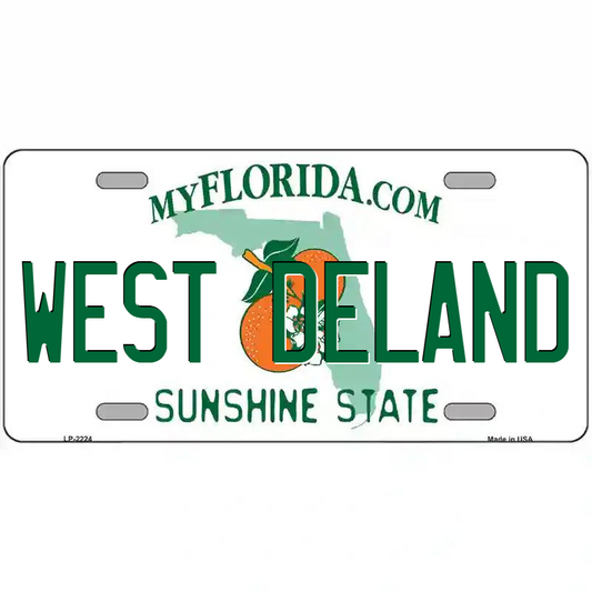 West DeLand Florida Metal Sign
