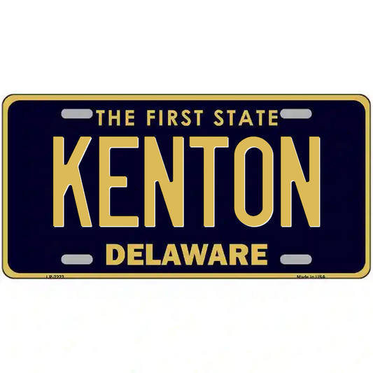 Kenton Delaware Metal Sign