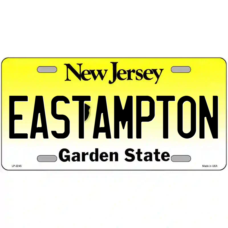 Eastampton New Jersey Metal Sign