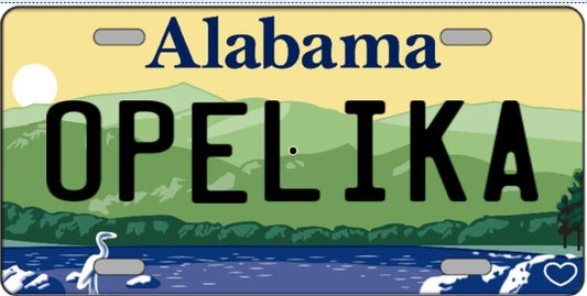 Opelika Alabama Metal Sign